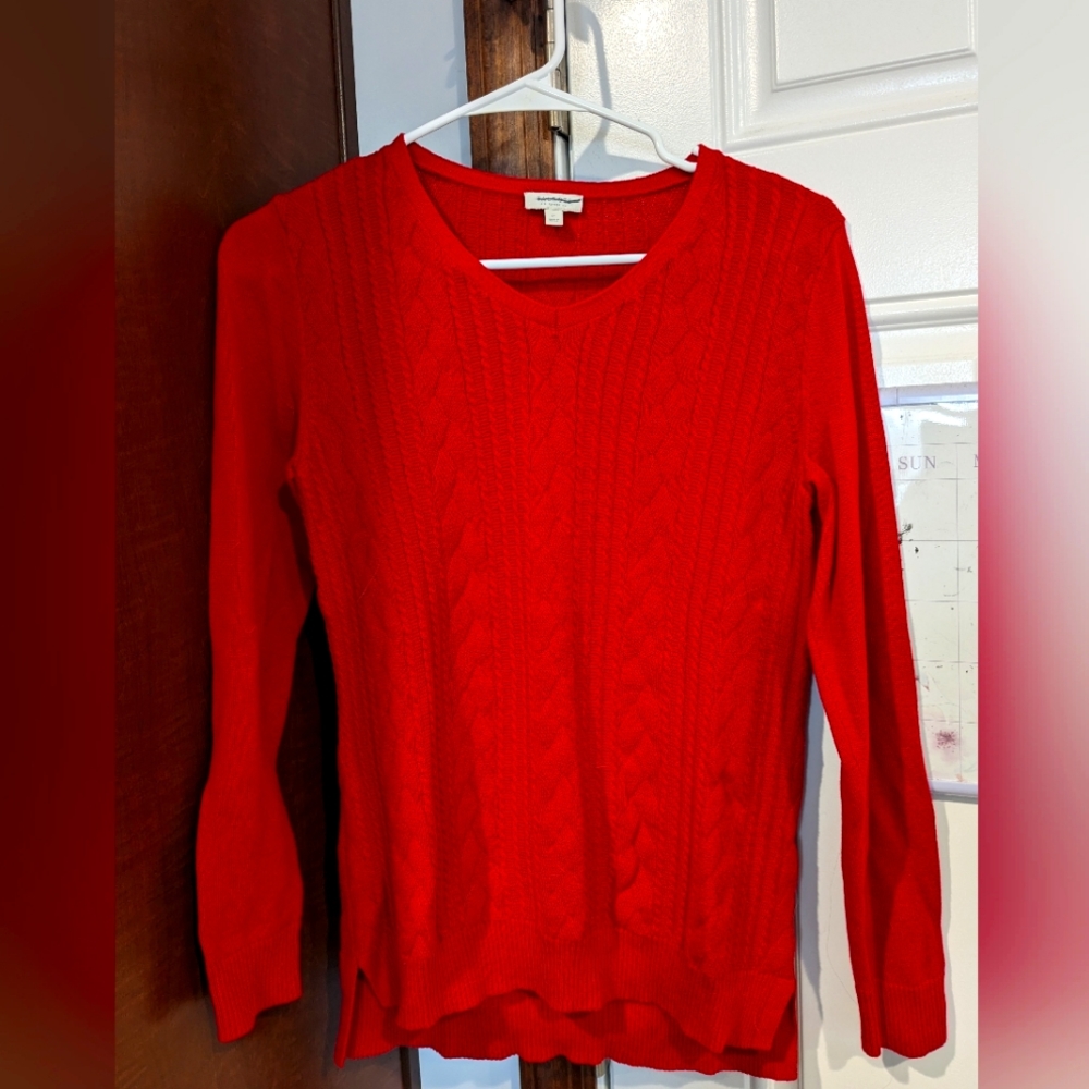 Talbot's petite small red sweater
